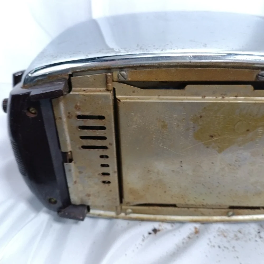 Vintage Toastmaster MCM 2-Slice Toaster Chrome Bakelite Handles USA MCM Parts